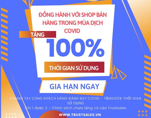 CHUNG TAY CÙNG KHÁCH HÀNG ĐÁNH  BAY COVID - TẶNG 100% THỜI GIAN SỬ DỤNG