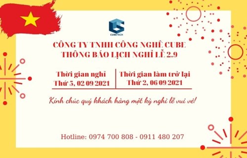 TRUSTSALES THÔNG BÁO NGHỈ LỄ QUỐC KHÁNH 02/09