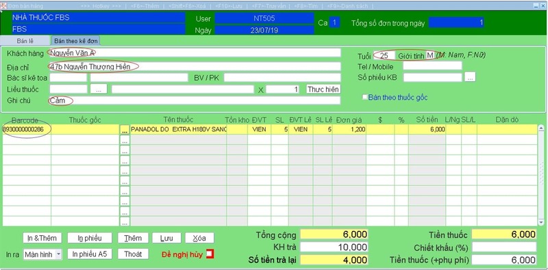 phần mềm quản lý nhà thuốc free - TrustSales