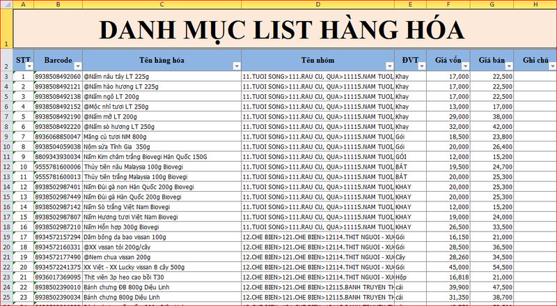 quản lý doanh thu bán hàng bằng excel - TrustSales